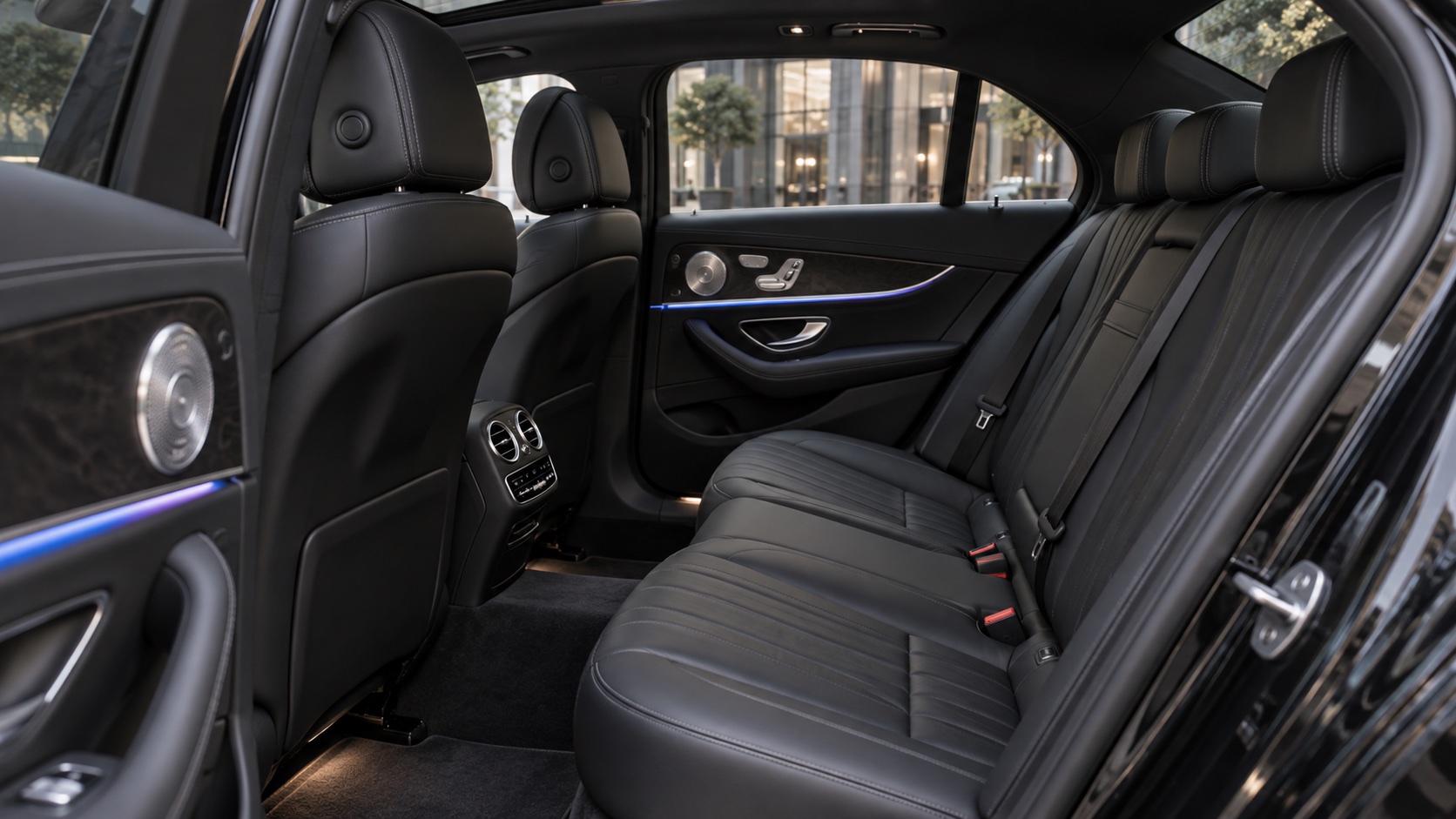 Mercedes-Benz E-Class rear passenger cabin