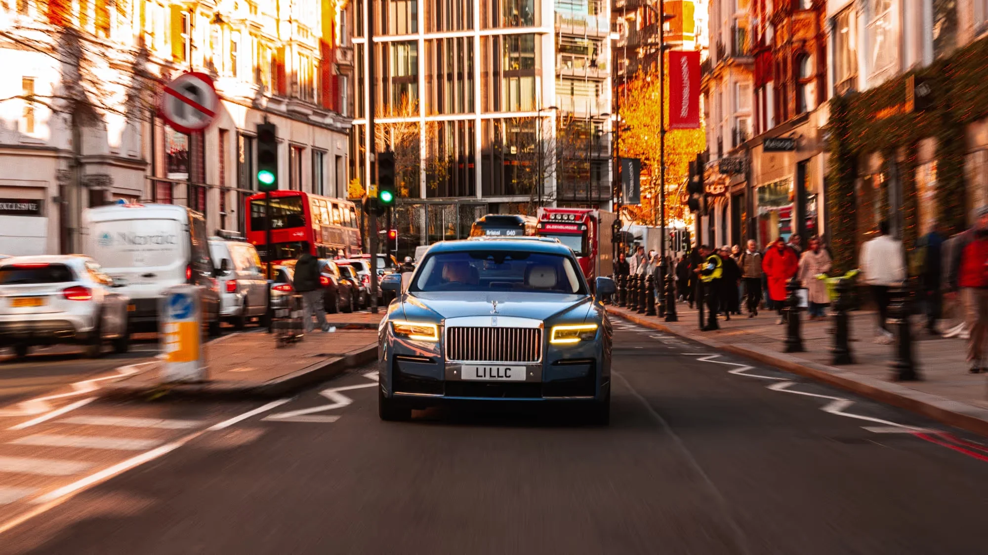 Rolls-Royce Ghost travelling through London
